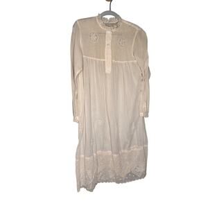 Vintage Chance Encounters‎ embroidered nightgown 90s sheer lace floral romantic